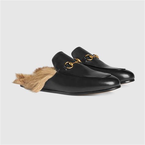 gucci princetown leather slipper look alike|Gucci princetown striped slippers.